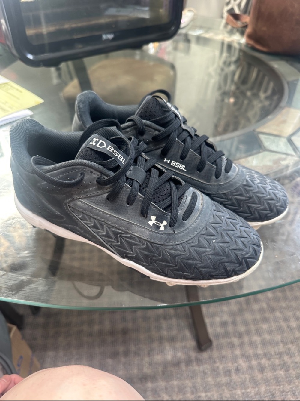 Under Armour Black and White Training Sneakers